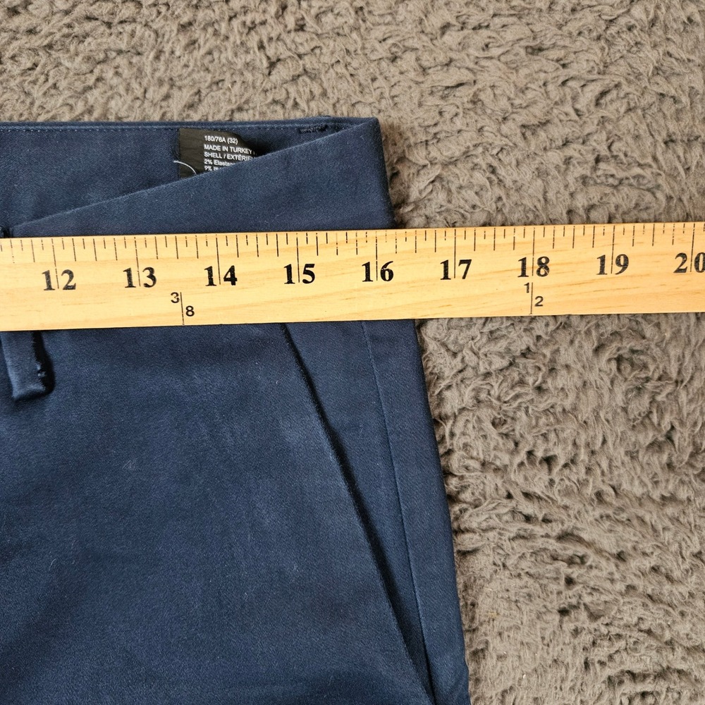 Theory Mens Navy Blue Slim Fit Chino Pants Size 32 - Picture 2 of 9